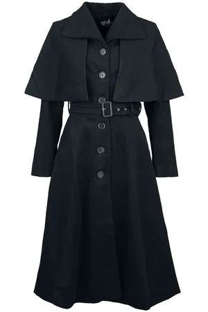 Hell Bunny Goth Frakker - Ingrid Coat - XS til S - Damer