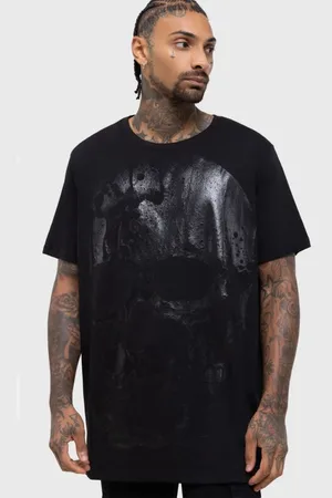 KIHILIST by KILLSTAR Goth T-skjorte - Hypnoskull T-Shirt - XS til XXL - Herrer