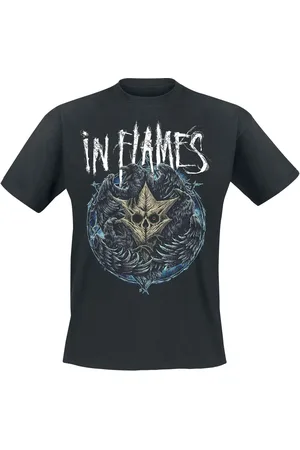 IN FLAMES T-skjorte - Jesterhead Raven - S til 3XL - Herrer