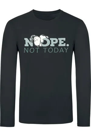 Peanuts Langermet skjorte - Nope. Not Today - Snoopy - M til 3XL - Herrer