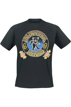 Grateful Dead T-skjorte - Dancing Bear Roses - S til XL - Herrer