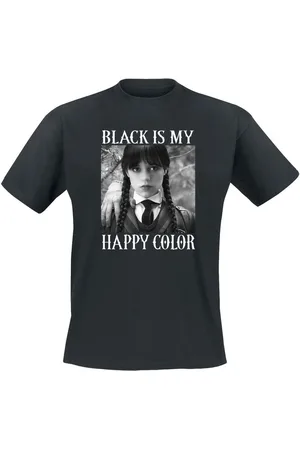 Wednesday T-skjorte - - Black is my happy colour - S til 5XL - Herrer