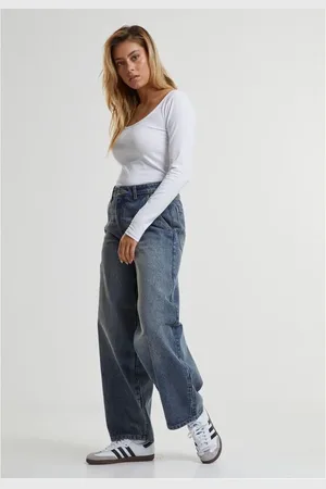 Urban classics Jeans - Tapered Baggy Jeans for Kvinner - 28 til 31 - Damer