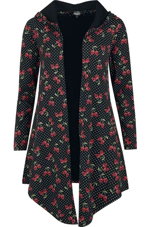 Rock Rebel Cardigan - "Cardigan med heldekkende "skull cherries"-trykk" - S til L - Damer