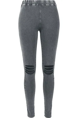 Urban classics Leggings - Ladies Cutted Knee Leggings - XS til XL - Damer