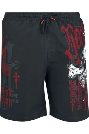 Rock Rebel Badeshorts - Swim Shorts with Skull Print - M til XXL - Herrer