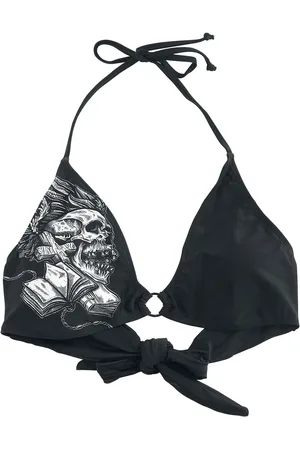 Rock Rebel Bikinitopp - Bikini Topp med Hodeskalle Print - S til XXL - Damer