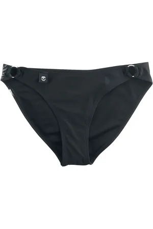 Rock Rebel Bikinitruse - Bikini Underdel med Hodeskalle Print - S til XXL - Damer