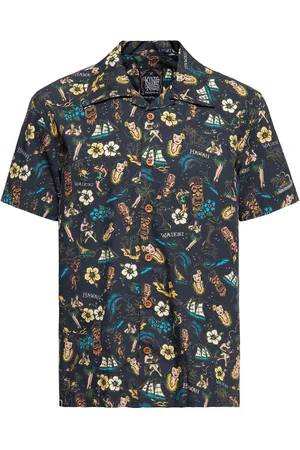 King kerosin Rockabilly Kortermet skjorte - Tropical Hawaiian-style skjorte deluxe - M til 4XL - Herrer