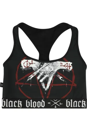 Gothicana Goth Bikinitopp - Bikinitopp med Pentagram - S til XXL - Damer