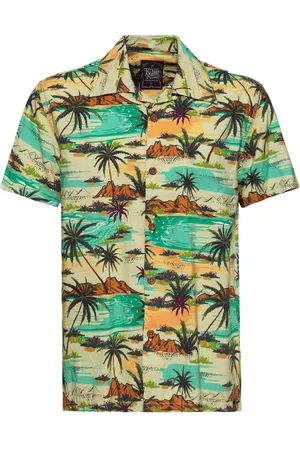King kerosin Kortermet skjorte - AOP Skjorte Tropical Sea - S til XXL - Herrer