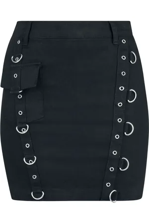 EMP Kort skjørt - Short Skirt with decorative rivets - S til XL - Damer