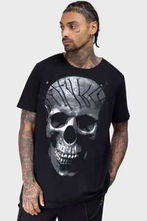 KIHILIST by KILLSTAR Goth T-skjorte - Moonlit Reaper T-Shirt - XS til 4XL - Herrer