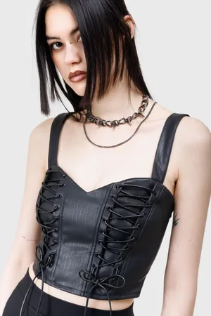 KIHILIST by KILLSTAR Goth Topp - Nyxian Corset - M til XXL - Damer
