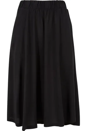 Urban classics Middellangt skjørt - Ladies Viscose Skjørt - XS til XL - Damer