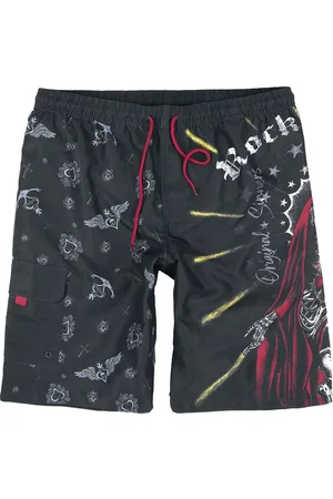 Rock Rebel Badeshorts - Swim Shorts With Old School Print - S til XXL - Herrer