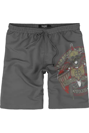 Rock Rebel Badeshorts - Swim Shorts With Skull and Sword - S til XXL - Herrer