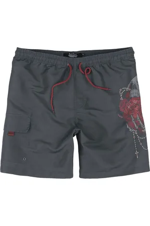 Rock Rebel Badeshorts - Swim Shorts With Roses - S til XXL - Herrer