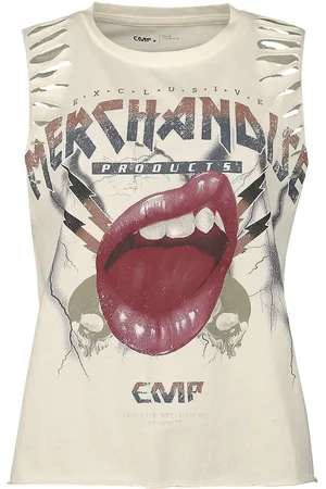 EMP Tanktopp - Tank Top With Vintage Print - XS til XXL - Damer