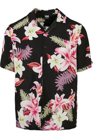 Urban classics Kortermet skjorte - Viscose AOP Resort Skjorte - S til 5XL - Herrer