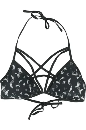 Gothicana Goth Bikinitopp - Pentagram Bikini Topp - M til XXL - Damer