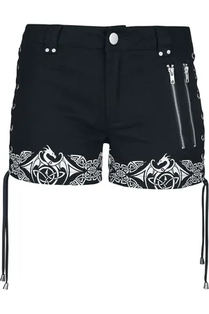 Gothicana Goth Shorts - Gothicana X Anne Stokes - Shorts - 27 til 29 - Damer