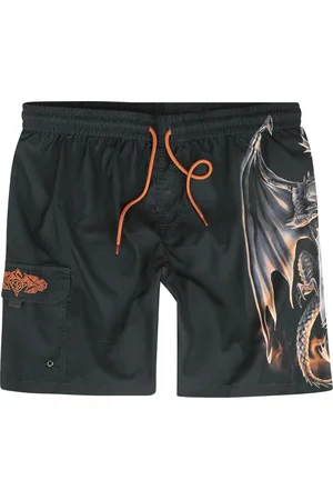 Gothicana Goth Shorts - Gothicana X Anne Stokes - Swim Shorts - S til XXL - Herrer