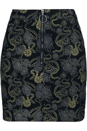 Banned Alternative Goth Kort skjørt - Slither Skirt - XS til XL - Damer