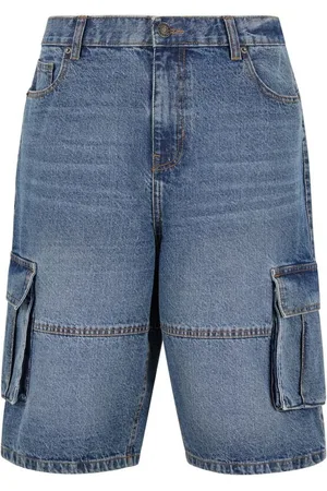 Urban classics Shorts - Relaxed Denim Cargo Shorts - 30 til 38 - Herrer