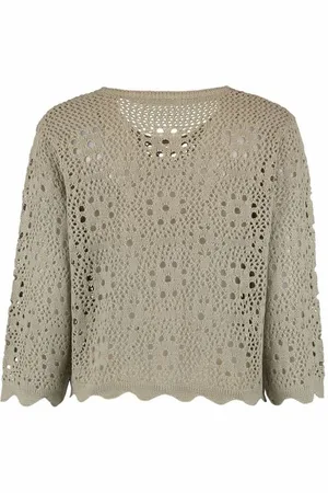 Hailys Strikket genser - 3/4 A SK Ma44ra - XS til XXL - Damer
