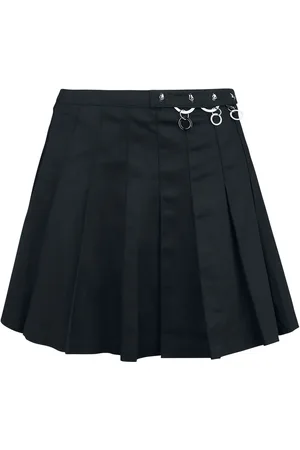 Banned Alternative Goth Kort skjørt - Pleated Ring Skirt - XS til XL - Damer