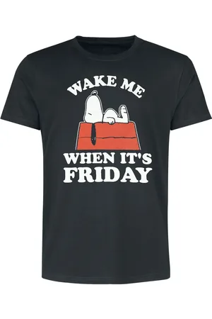 Peanuts T-skjorte - Snoopy - Wake Me When It’s Friday - M til 5XL - Herrer