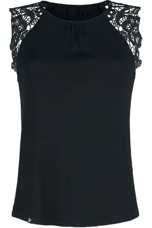 Forplay Topp - Lace Sleeve Top - S til XXL - Damer