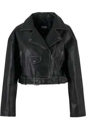Urban classics Jakke i kunstskinn - Vintage Skinnjakke for Kvinner - XS til XL - Damer