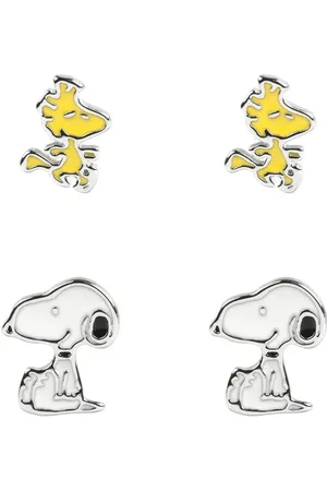 Peanuts Sett med øredobber - Snoopy & Woodstock - Damer