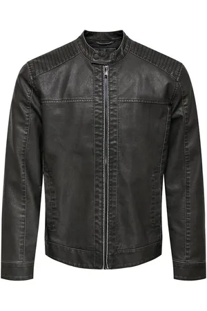 Only & Sons Jakke i kunstskinn - ONSMIKE PU RACER JACKET OTW NOOS - S til XXL - Herrer