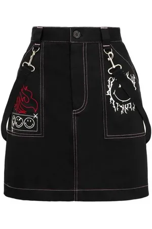 Hell Bunny Kort skjørt - x Smiley Originals Dylan Skirt - XS til XXL - Damer