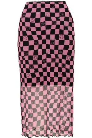 Hell Bunny Kort skjørt - x Smiley Originals Distortion Skirt - XS til 4XL - Damer