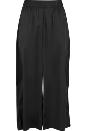 Urban classics Tøybukse - Satin Wide Leg Culotte for Kvinner - XS til XL - Damer