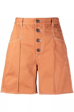 Isabel Marant Dame Shorts - Button-fastening cotton shorts