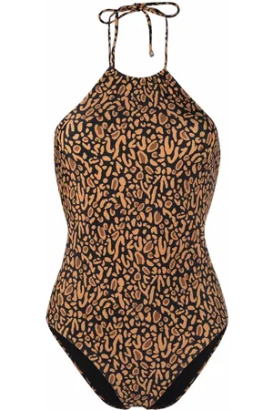 Leopard Extreme Plunge Swimsuit