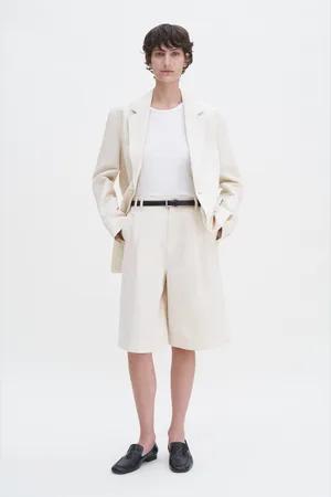Filippa K Relaxed Pleated Cotton Linen Shorts