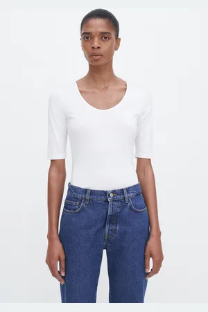 Filippa K Cotton Stretch Scoop Neck Top