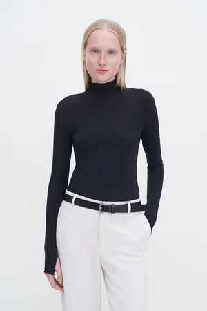 Filippa K Rib Mock Neck Top