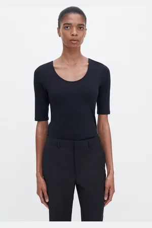 Filippa K Cotton Stretch Scoop Neck Top