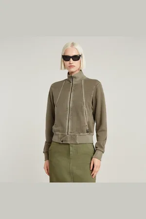 G-Star Overdyed Slim Track Sweater Jacket Women