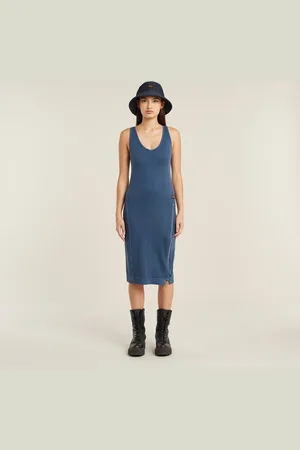 G-Star Overdyed Asymmetric Zip Dress Women