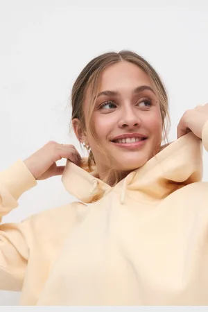 Gina Tricot Y oversized hoodie - overdeler - Gul - 134/140 - Jente
