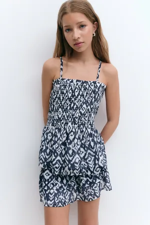 Gina Tricot Y two layer multi skirt - Skjørt - Blåt - 134/140 - Jente