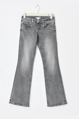 Gina Tricot Scandi tall low bootcut jeans - bootcut jeans - Grå - 146 - Jente